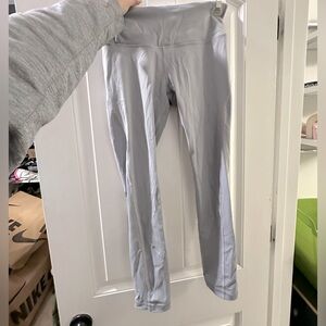 Victoria secret sport gray legging with sheer criss cross panel